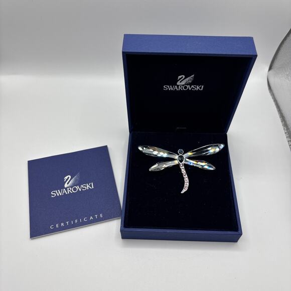 Vintage Swarovski Brooch Dragonfly Iridescent - Picture 1 of 7